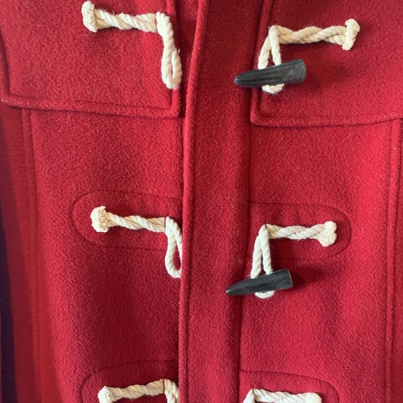 Med TNA Red Wool Coat - Picture 3 of 5